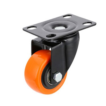 Light Duty Casters Orange PU Wheels