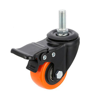 Light Duty Casters Orange PU Wheels