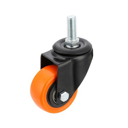 Light Duty Casters Orange PU Wheels
