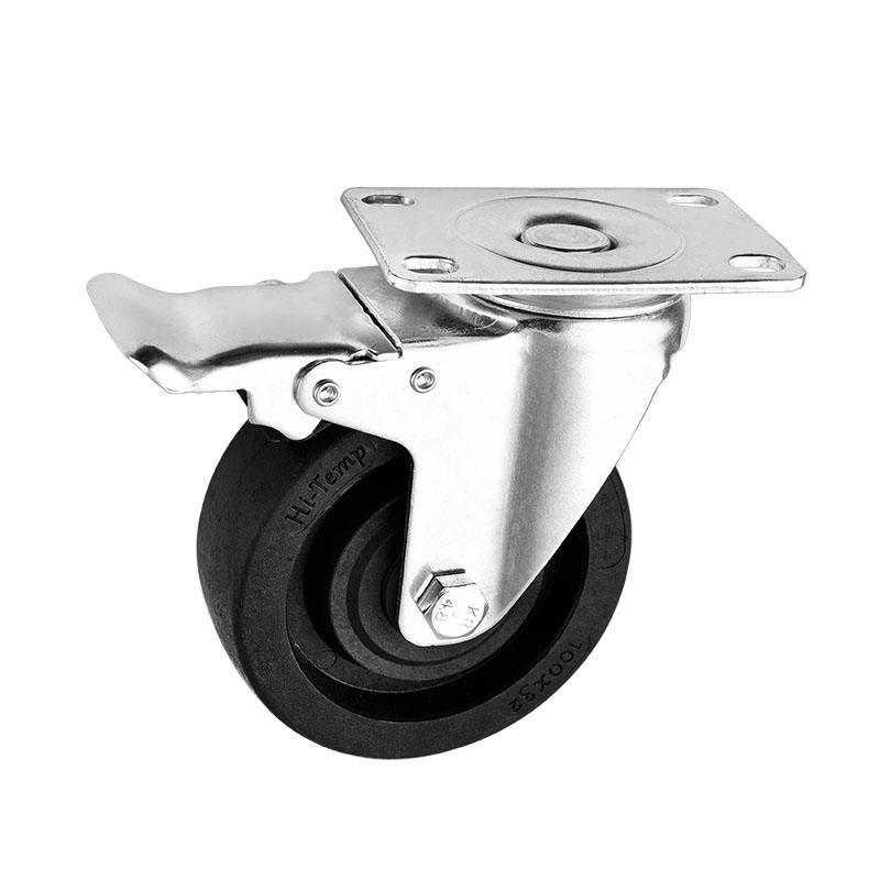 Medium Duty Casters High Temperature Black