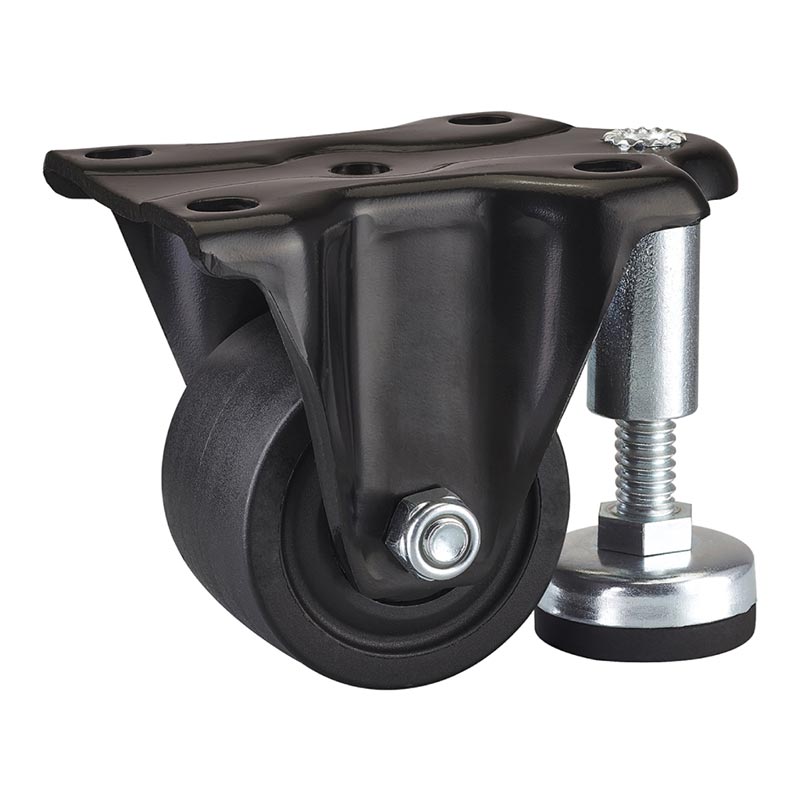 Low Profile Polyamide Casters Hole Spacing 76x56mm