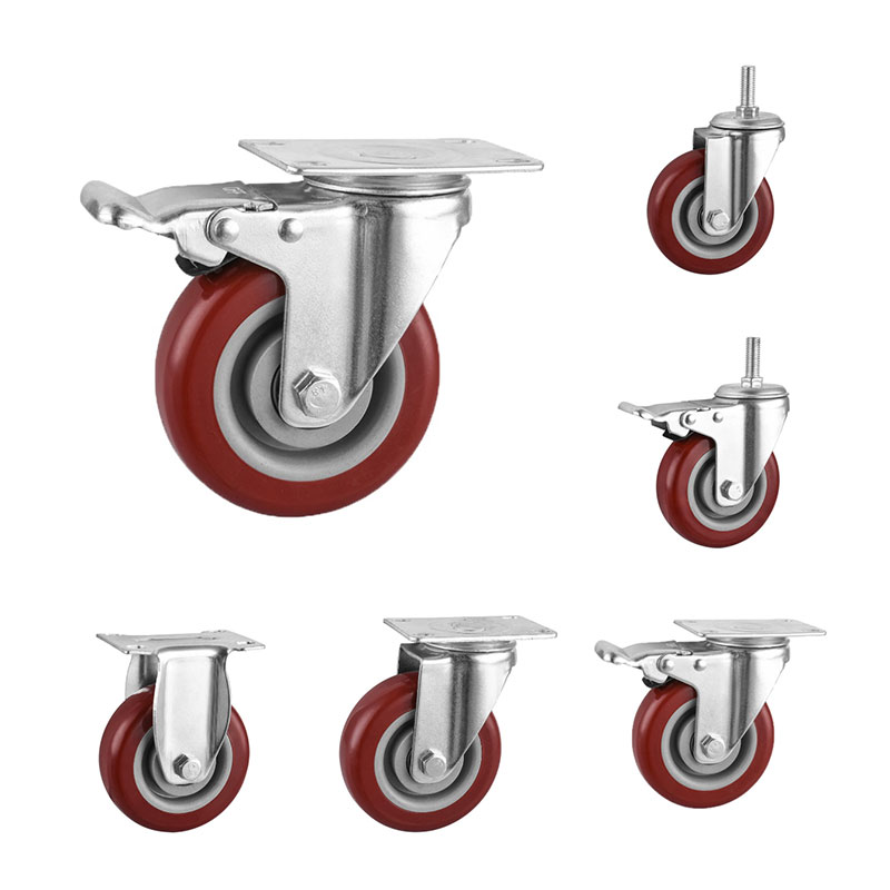 Средние дежурные кастеры PU Wheels